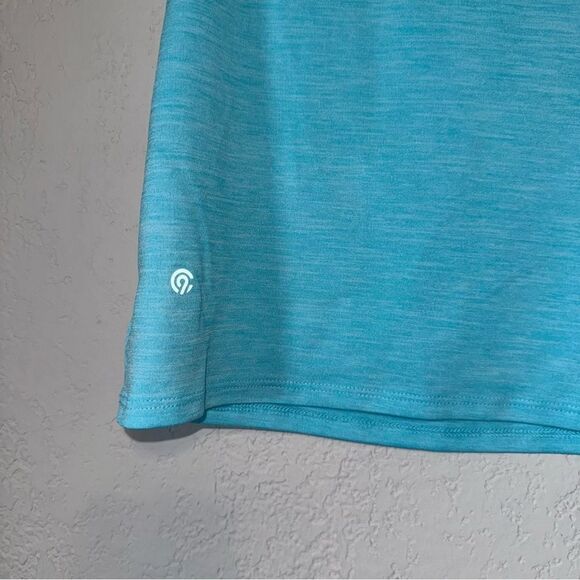 Kid's Vibrant Aqua Sleeveless Athletic Tank Top - Picture 6 of 8